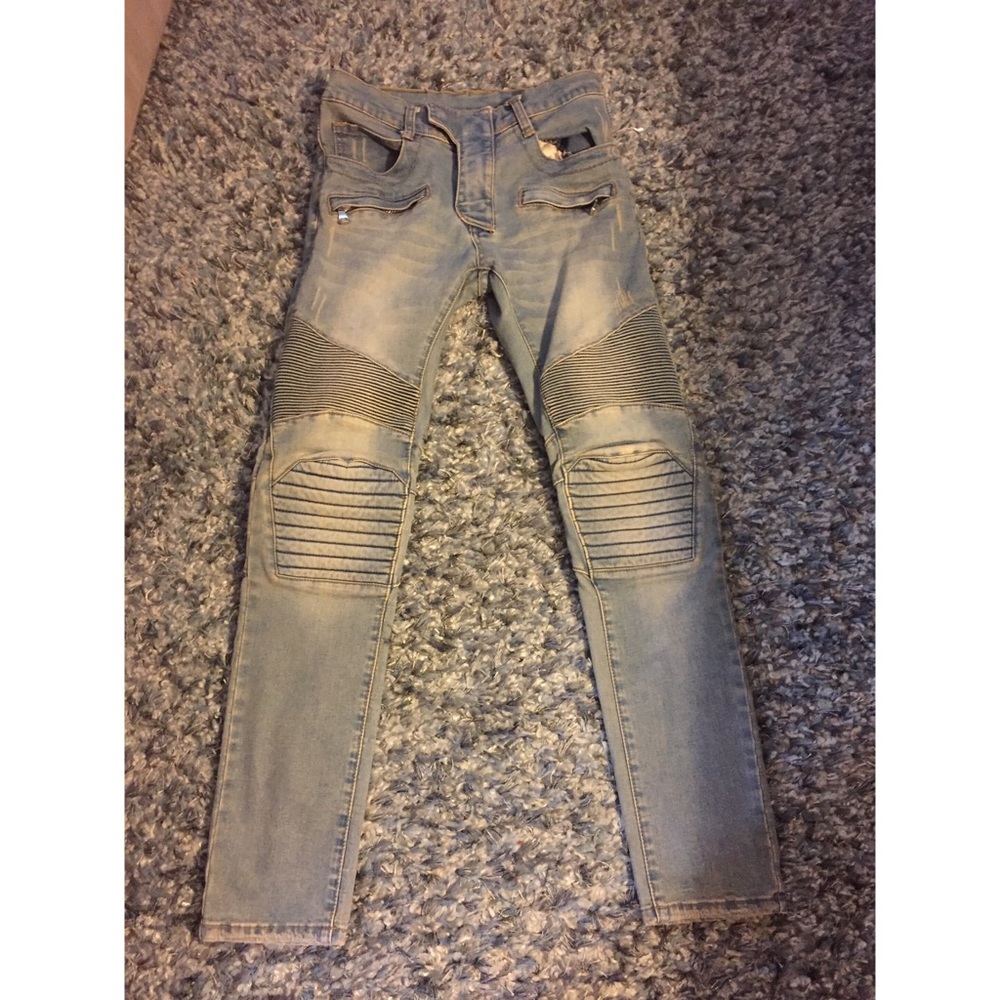Biker jeans